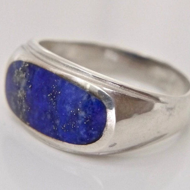 Lapis Lazuli Gents Silver Ring