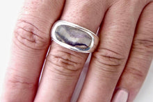 Load image into Gallery viewer, Blue John Mens Silver Ring