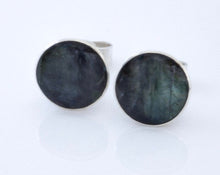 Load image into Gallery viewer, Labradorite Stud Earrings 7mm Round
