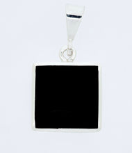 Load image into Gallery viewer, Rainbow Fluorite &amp; Jet Double Sided Pendant
