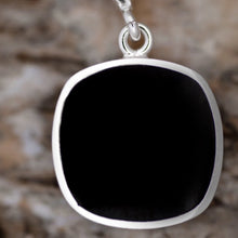 Load image into Gallery viewer, Jet and Goldstone Reversible Pendant