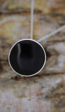 Load image into Gallery viewer, Whitby Jet Round Pendant 12mm