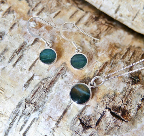 Labradorite Pendant & Drop Earrings Gift Set